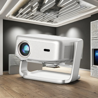 Mini projecteur portable WiFi rotatif, prend en charge 1080P 4K Full HD LCD, rotation à 360 degrés pour le home cinéma, projecteur vidéo