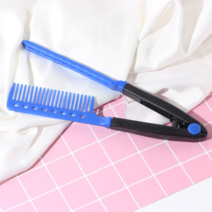 V型可洗折叠直发器梳子沙龙美发刷造型夹工具脱钩器塑料配件 - Product Image 4