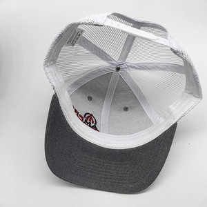Sombreros de camionero en blanco con logotipo personalizado de sublimación clásica, gorras informales deportivas de malla de ala <span class=keywords><strong>plana</strong></span>, gorras de camionero Snapback lisas para hombres - Product Image 5