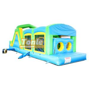 Precio de fábrica, juegos interactivos comerciales al aire libre, carrera de obstáculos inflable a la venta - Product Image 1