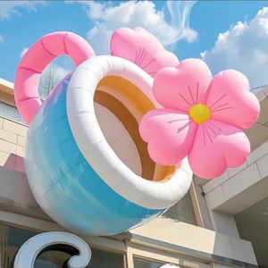 <span class=keywords><strong>Tasse</strong></span> à café gonflable géante de promotion d'événement de LOGO personnalisé pour le modèle gonflable de bouteille de thé de lait de publicité - Product Image 2