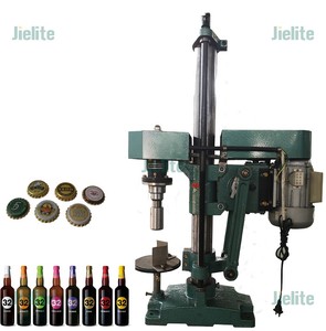 Bán tự động có ga uống bia chai thủy tinh kim loại vương miện Mũ máy đóng nắp - Product Image 1