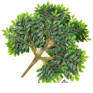 Feuilles d'<span class=keywords><strong>olivier</strong></span> artificielles à longue <span class=keywords><strong>tige</strong></span>, plante d'arbre de grande taille, Branches de végétation, fausses plantes pour Arrangement Floral, Vase, centre de table de mariage - Product Image 3