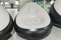 Fauteuil Gonflable Confortable d'Usine OEM, Pliant et Léger, en PVC Floqué, avec Repose-Pieds, pour SUV, Camping en Extérieur, Pompe Incluse