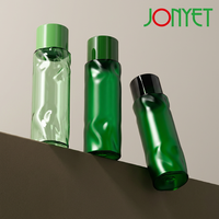 Siap Kirim Botol Plastik PETG 180ml Mewah Transparan dengan Tutup Sekrup, Kosong, Dapat Diisi Ulang, Dispenser Lotion/Essence untuk Kemasan Perawatan Kulit