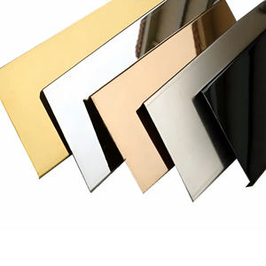 Gold Edelstahl bleche 4x8 ft 20 Gauge 201 304 430 0,8mm Ba Bright 8k Spiegel Edelstahl blech platte - Product Image 3