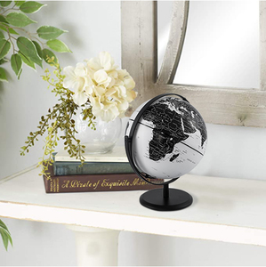 Globe terrestre rotatif en métal de 8 pouces, design créatif, idéal pour l'enseignement de la géographie scolaire – Article très demandé et de haute qualité - Product Image 6