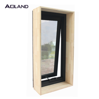 AS2047 Australien standard en aluminium auvent fenêtre design avec bois révèle pour hôtel