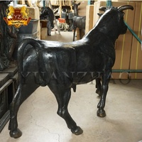 Escultura de toro de Metal personalizada para jardín, escultura de bronce para exteriores, tamaño real, venta directa de fábrica