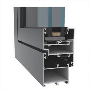 Système de fenêtres verticales en aluminium PerfectAL avec design graphique contemporain pour climats chauds - Product Image 1