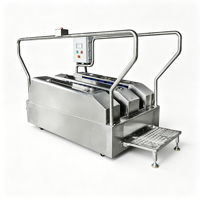 Machine de nettoyage de bottes électrique industrielle en acier inoxydable robuste pour l'élimination de l'huile et de la graisse, idéale pour la transformation alimentaire