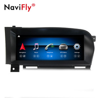 Navifly 10.25" Android 11 Octa Core 4+64G 4G LTE Lecteur DVD Radio Stéréo pour Voiture Benz Classe S W221 NTG3.0 3.5 4+64G