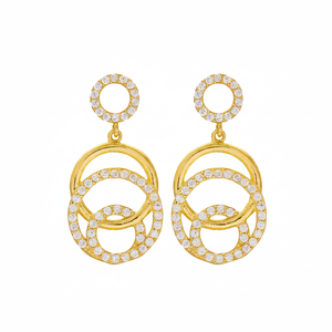 Boucles d'oreilles en pierre de Zircon, Design creux élégant, fabrication artisanale turque, vente en gros, bijoux en argent Sterling 925 - Product Image 2