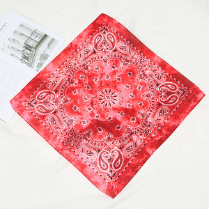 Bella vestizione sportiva leggera classica Paisley stampa accessori per <span class=keywords><strong>capelli</strong></span> Unisex sciarpa quadrata in cotone Tie Dye <span class=keywords><strong>Bandana</strong></span> sciarpa - Product Image 4
