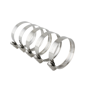 Đục Lỗ ban nhạc Ống <span class=keywords><strong>Clip</strong></span> thép không gỉ Worm Gear Drive Hose kẹp Mỹ Hose kẹp SS304 - Product Image 4