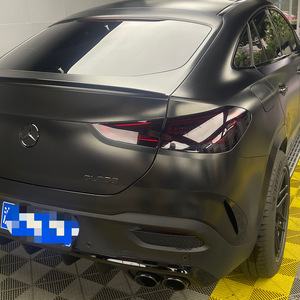 Mercedes-Benz GLE Coupe Rear Bumper Canard ABS Piano Black Carbon Fiber Texture Modification 2020+ - Product Image 4