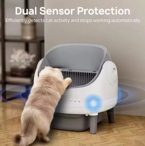 Bac à litière automatique pour chat de 76 L avec contrôle des odeurs facile, contrôle à distance par application, pour chats de tous âges - Product Image 6