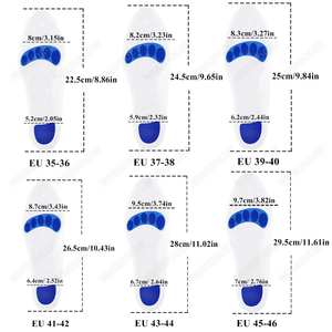 Plantillas Ortopédicas con Soporte de Arco <span class=keywords><strong>para</strong></span> Fascitis Plantar, Gel de Silicona, Absorción de Impactos, Comodidad <span class=keywords><strong>para</strong></span> Pies Planos, Alivio del Dolor de Talón - Product Image 6