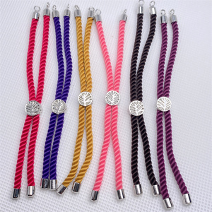 <span class=keywords><strong>Handmade</strong></span> màu đen và đỏ Bohemian phong cách rope vòng đeo tay thời trang tự làm đồ trang sức cho Christian may mắn chủ đề chuỗi - Product Image 6