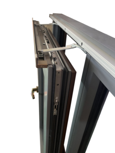 Fenêtre coulissante inclinable haut de gamme en bois recouvert d'aluminium, multi-étanchéité, insonorisée, thermiquement isolée, anti-effraction, composite, pour extérieur d'hôtel et d'appartement - Product Image 5