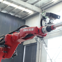 Estación de Soldadura Robótica Rotativa para Vigas de Acero Estructural en Forma de H de ZMDE Manufacturing, Robot de Soldadura para Vigas de Acero