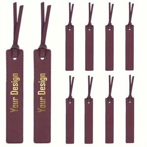 Marcapáginas de Cuero con Borla Grabable con Láser, Envío Rápido, Marcadores de Página Bonitos, Regalo de Aniversario Personalizado - Product Image 3