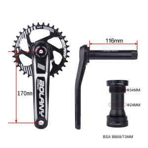 Juego de Bielas Bolany 34T 170mm de Montaje Directo, de Aleación de Aluminio, para Bicicleta de Montaña, de Una Sola Velocidad - Product Image 2