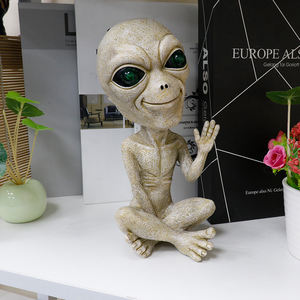 Luce solare UFO giardino <span class=keywords><strong>extraterrestre</strong></span> statue aliene Figurine per interni giardino esterno Patio, cortile o prato decorazione - Product Image 4