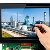 Kundenspezifisches Industrielles STN TFT LCD Display-Modul Resistiver Touchscreen Angepasste PCB HMI-Panels 800x480 Auflösung 800-1500 Nits 7 Zoll Breit