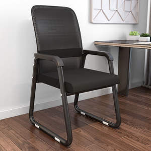 Chaise de bureau exécutive confortable avec hauteur réglable, design moderne, dossier en forme d'arche pour ordinateur, usage domestique et réunions - Product Image 6