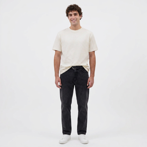 T-shirt en coton de haute qualité, premium, 300 GSM, lourd, doux, décontracté, manches courtes, coupe classique, respirant, personnalisable FINER - Product Image 1