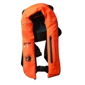 Gilet de sauvetage gonflable manuel automatique 150N PFD avec cylindre de CO2 de ceinture de harnais