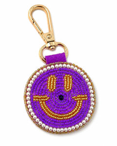 Sstringz Custom Handmade Beaded Smiley Face Keychain Trendy Decorative <b>Bag</b> Charm Wholesale Gift <b>Key</b> <b>Ring</b> for Retail Promotion - Product Image 5
