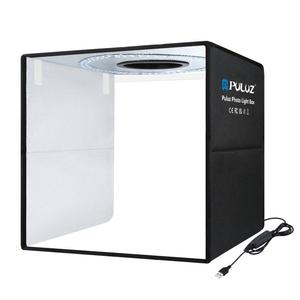 صندوق استوديو PULUZ USB 40 سم قابل للطي محمول مع إضاءة حلقية وخلفيات ملونة مزدوجة الجوانب (6 قطع) للتصوير الفوتوغرافي - Product Image 1