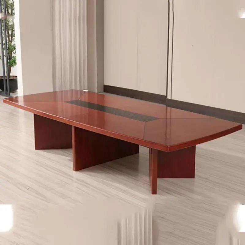 Mesa moderna de madera duradera para reuniones, mesa de oficina y conferencia, gran oferta