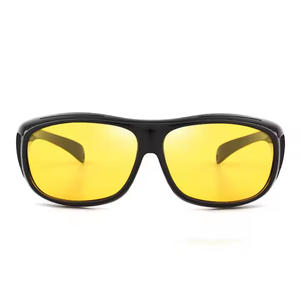 Occhiali da Guida Notturna Economici Unisex con Lenti Gialle Avvolgenti, Compatibili con Occhiali da Vista - Product Image 4