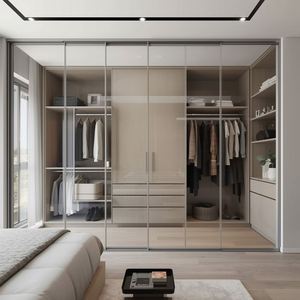 Meubles de maison en bois massif, sur mesure pour toute la maison, chambre à coucher moderne, dressing, armoire de rangement, OEM ODM - Product Image 4