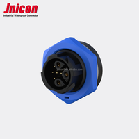 Jnicon 3 + 5 pines de alimentación y señal macho hembra IP67 conector de cable eléctrico impermeable