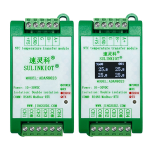 Transmetteur de température à 4 canaux ADAN8023 avec thermistance NTC10K - Module isolé haute précision RS485 D781 - Product Image 1