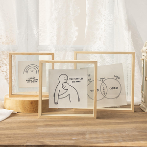 Wholesale Modern Eco-Friendly Durable Wooden <strong>Large</strong> Wall Mount Picture <strong>Frames</strong> Full Color <strong>Printing</strong> for Home Office Hotel - Product Image 4