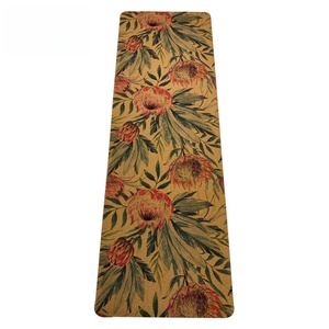 Tapete de Yoga Ecológico, Antideslizante, Antibacteriano, de Corcho y Caucho de Alta Densidad, 5mm, con Correa de Transporte y Logotipo Personalizado para Gimnasio en Casa - Product Image 1