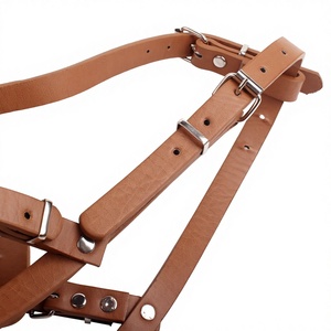 Bozal para Perro, Máscara Metálica, Cesta de Alambre Segura, Correas de Cuero Ajustables y Duraderas para Perros Grandes, Cuero Genuino para Mascotas - Product Image 4
