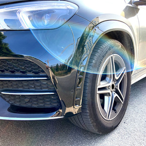 Cubierta de Ventilación de Entrada de Aire para Parachoques Delantero Mercedes-Benz GLE W167 2019-23 AMG, Negro Piano, Fibra de Carbono, Adhesivo ABS - Product Image 1