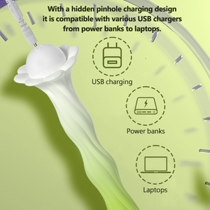 Vibrador de Doble Cabezal para Clítoris y Punto G Vaginal con 10 Frecuencias, Recargable por USB, Resistente al Agua IPX7, para Orgasmo Femenino - Product Image 5