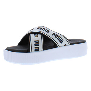 Per Puma da donna con plateau Slide scarpe taglia 10.5 colore bianco/nero - Product Image 1