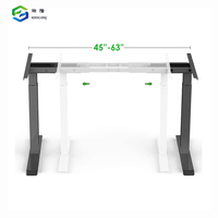 Prix d'usine Bureau debout blanc Table d'ordinateur haute réglable