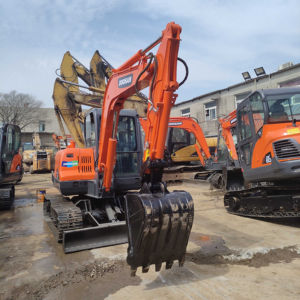 Corea Mini Doosan usado DX60 excavadora de orugas 6 toneladas capacidad Yanmar motor 2022 venta funcionamiento caja de cambios Motor bomba cojinete engranaje - Product Image 1