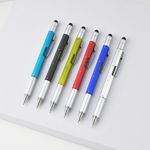 Bút bi đa chức năng 6 inch màn hình cảm ứng dụng cụ 6 trong 1 cho bút cảm ứng tua vít Đo mức độ tinh thần 1.0mm viết động vật - Product Image 5
