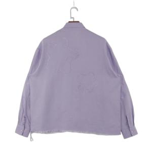Camicie da <span class=keywords><strong>Donna</strong></span> di Alta Qualità con Maniche Lunghe, Vestibilità Ampia e Patchwork Viola - Product Image 2