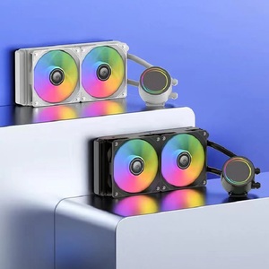 Refroidisseur liquide pour processeur 120 240 <span class=keywords><strong>360</strong></span> CPU, compatible Ryzen AM4 LGA, pour PC de jeu, avec radiateur ARGB haute performance et ventilateur à refroidissement par eau - Product Image 2